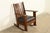 Stickley Charles Stickley Antique Mission Oak Arts & Crafts Cutout Rocking Chair, Newly Restored For Sale - Image 4 of 13