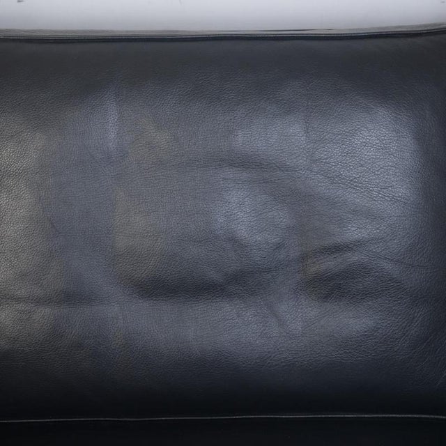 1980s Vintage 2213 Three-Seater Sofa in Black Leather by Børge Mogensen, 1980s For Sale - Image 5 of 18