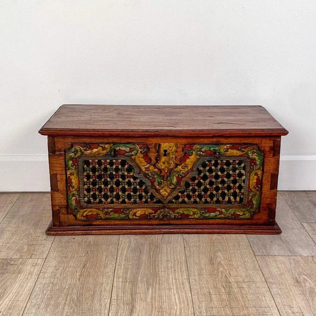 Southeast Asian Carved and Painted Document Box, 19th Century For Sale - Image 11 of 11