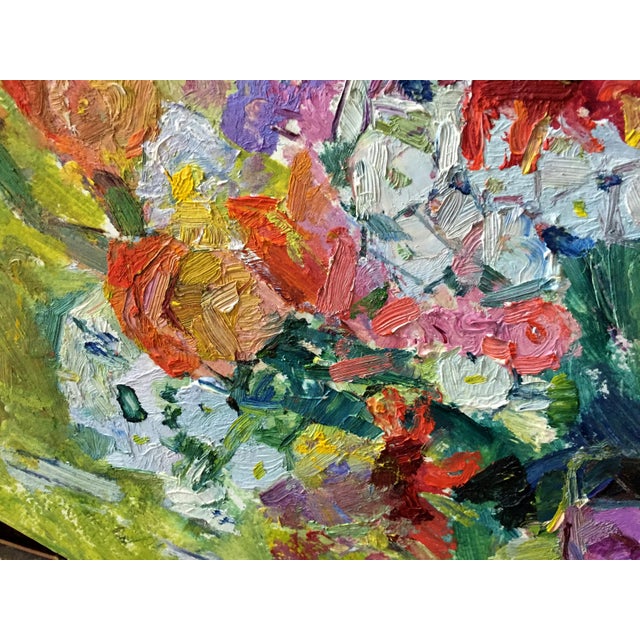 1980s 1980s Oil Painting Beautiful Mood Dovgalevskaya Vera Veniaminovna For Sale - Image 5 of 9