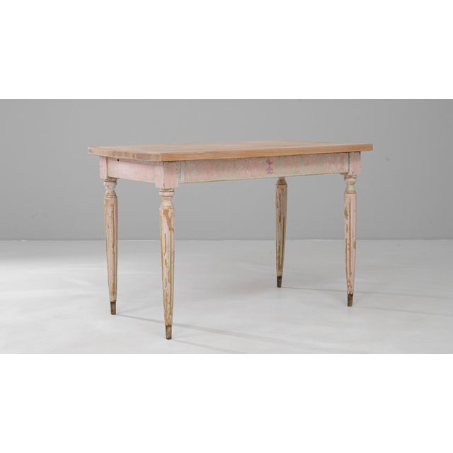 Mid 20th Century 20th Century French Patinated Wooden Side Table For Sale - Image 5 of 18