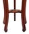 Pair Vintage Chinese Bamboo Carved Hardwood & Marble Top Plant Stand Pedestals For Sale - Image 16 of 18