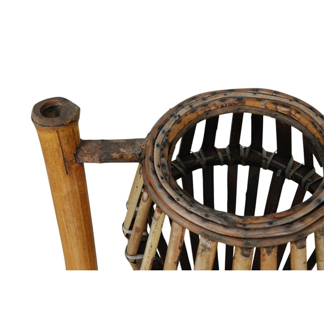 1970’s Folding Bamboo Plant Stand For Sale - Image 10 of 11