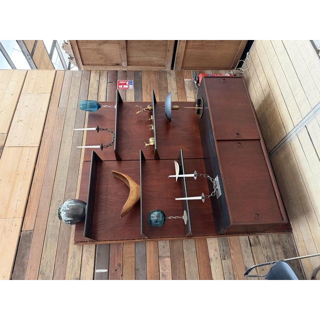 Wood Scandinavian Wooden Shelf, 1960s For Sale - Image 7 of 10