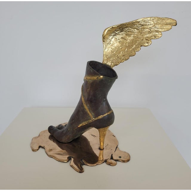 Early 21st Century Antonio Giancaterino, La Scarpa, Bronze For Sale - Image 5 of 10