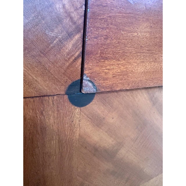 1960s Art Deco Chest of Drawers in Walnut and Black Marble, 1960s For Sale - Image 5 of 11