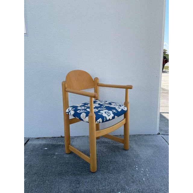 Set of 4 1970s Upholstered Hank Lowenstein Padova Arm Chairs The Padova armchair, designed by Hank Lowenstein in the...