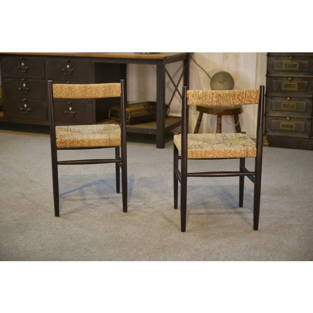 Chairs with Rush Seats, 1970, Set of 2 For Sale - Image 4 of 11