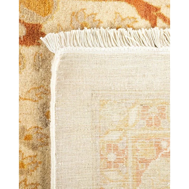 2000 - 2009 Mogul, One-of-a-Kind Hand-Knotted Area Rug in Ivory, 10' 4" x 14' 3" For Sale - Image 5 of 8