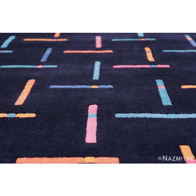 Late 20th Century Nazmiyal Collection Vintage Swedish Modernist Rug by Ingrid Dessau for Kinnasand For Sale - Image 5 of 7