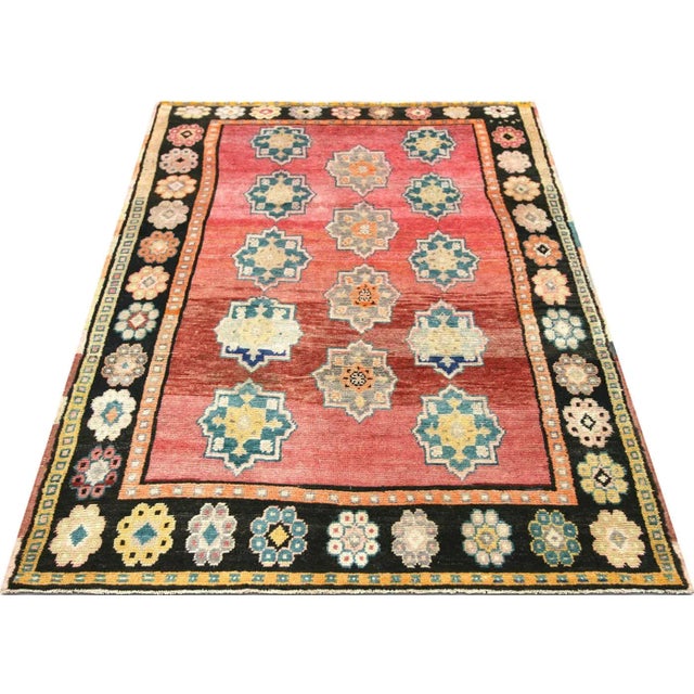1960s Turkish Oushak Rug For Sale In Los Angeles - Image 6 of 6