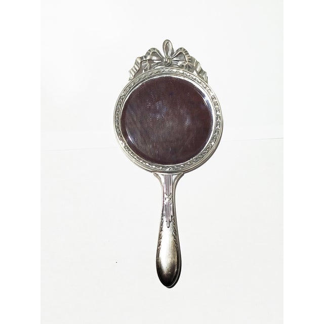 Metal Silver Hand Mirror, 1800s For Sale - Image 7 of 7
