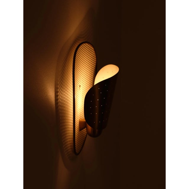 1950s Brass Wall Lamp, Sweden, 1950s For Sale - Image 5 of 10