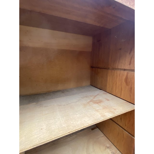 Oak and Veneer Roll-Top Filing Cabinet, 1950s For Sale - Image 18 of 18