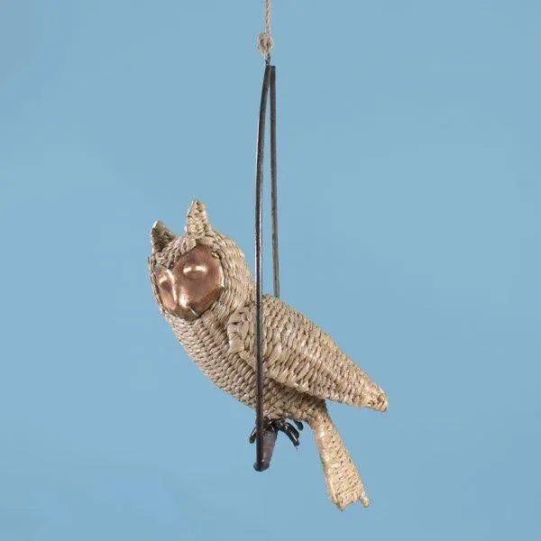 Boho Chic Large Owl on a Swing By Mario Lopez Torres For Sale - Image 3 of 7