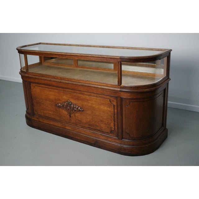 Antique Early 20th Century French Oak Jewelry Cabinet For Sale - Image 12 of 18