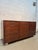 Striking Vintage Modern walnut office credenza featuring a clean, architectural design and beautifully figured warm walnut...
