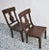 1980s Queen Anne Style Handmade Solid Teak Chairs - Set of 2 For Sale In Los Angeles - Image 6 of 13