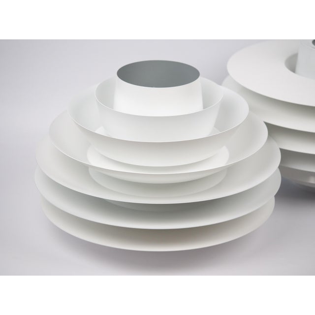 White Vintage Danish Verona Lamps by Svend Middelboe for Lyfa, 1962, Set of 2 For Sale - Image 8 of 16