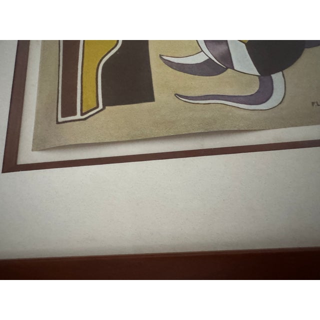 Mid-Century Modern 1970s Mid-Century Modernist Composition Fernand Léger Lithograph For Sale - Image 3 of 3