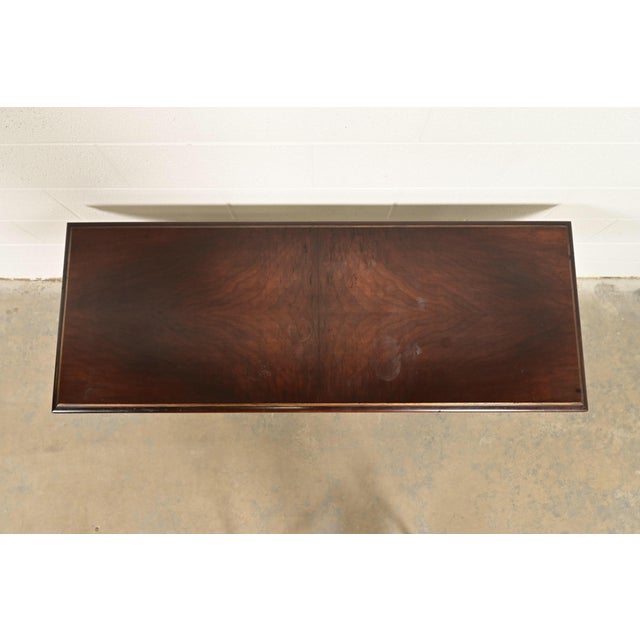 1920s Berkey & Gay Style Antique English Jacobean Carved Walnut Console Table or Server, Circa 1920s For Sale - Image 5 of 10