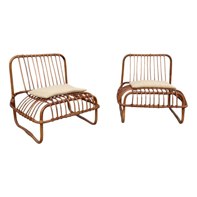 Lounge Chairs by Raffaella Crespi and Raboni for Vittorio Bonacina, 1960s, Set of 2 For Sale