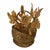 Vintage Brass Hors d'Oeuvre Flower Basket Forks Set- 10 Pieces For Sale
