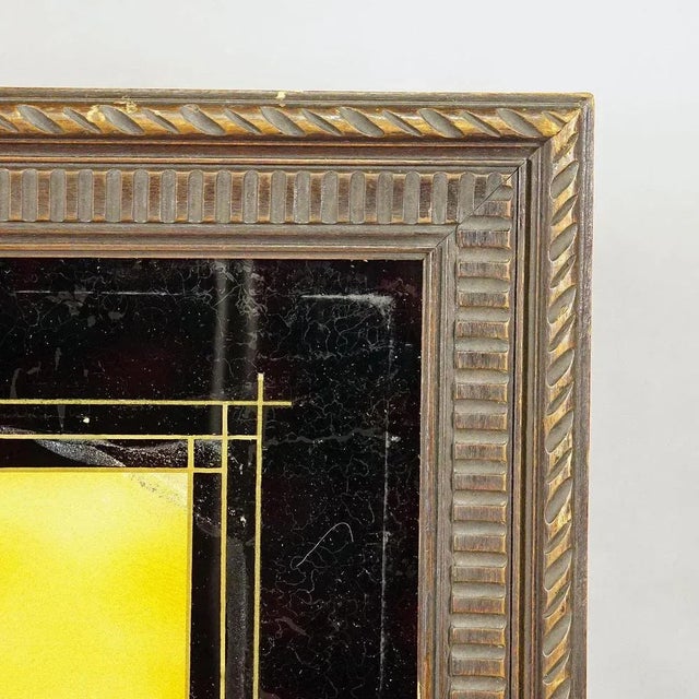 Black German Artist, Humoristic Scene Featuring Wild Boars and a Painter, Oil Print, Framed For Sale - Image 8 of 10