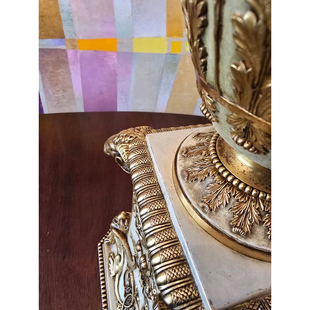 Grand Tour Antique Bronze Lamp Attributed to E F Caldwell & Co For Sale - Image 3 of 12