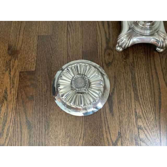 Silver Vintage English, Silver Plated, Coffee Urn / Samovar/Margarita/Ice Tea/Planter For Sale - Image 8 of 12