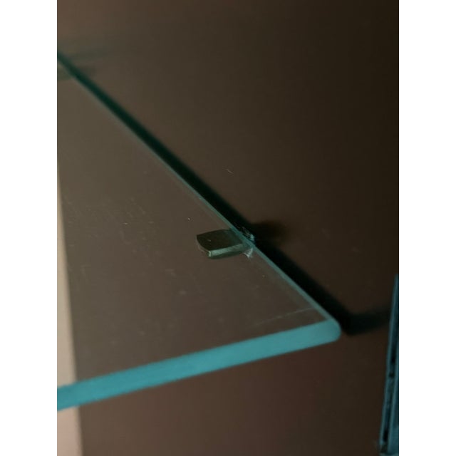 1940s Chinoiserie Black Lacquer Bookcase / China Display Cabinet For Sale - Image 13 of 18