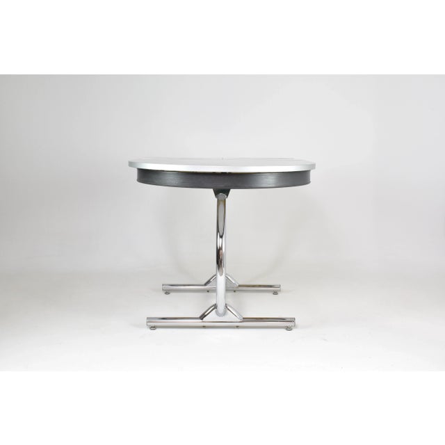 1960s French Extendable Kitchen Formica and Chrome Dining Table For Sale - Image 10 of 12