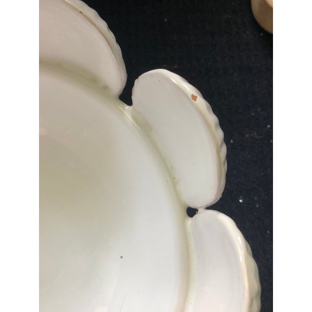Ceramic Italian Majolica Blanc De Chine Clam Sea Shell Bowl For Sale - Image 7 of 7