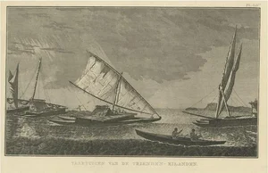 Cook, Boats of the Friendly Islands or Tonga, 1801, Paper