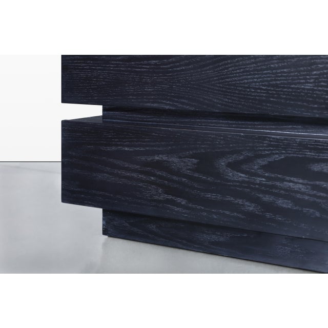 Vintage Black Cerused Nightstands by Steve Chase For Sale - Image 10 of 14
