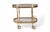 Vintage Brass and Glass Bar Cart, 1950s For Sale - Image 10 of 10