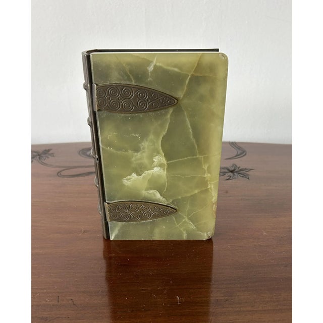 Art Nouveau Jewelry Box in Onyx and Metal, Austria, 1920s For Sale - Image 3 of 18