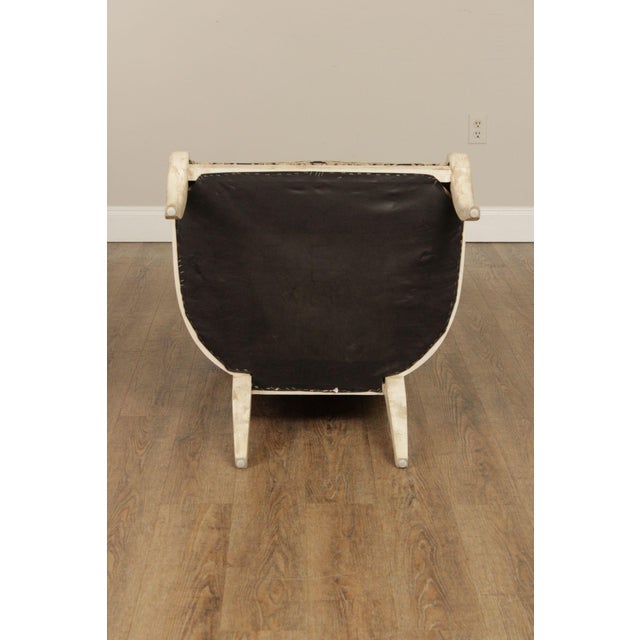 Regency Style Pair Of Painted Fauteuil Armchairs For Sale - Image 16 of 18