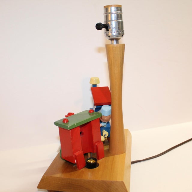 1980s 1970s Train Lamp With Music Box and Nightlight | Nursery Originals Inc. For Sale - Image 5 of 8