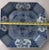 Antique Japanese Blue & White Octagonal Plate With Floral and Bamboo Motifs For Sale - Image 10 of 18