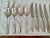 Mid-Century Modern Vintage Cooper Bros England Queen Anne Pistol Handle Silverplate Flatware Service Set 44 PCS For Sale - Image 3 of 10