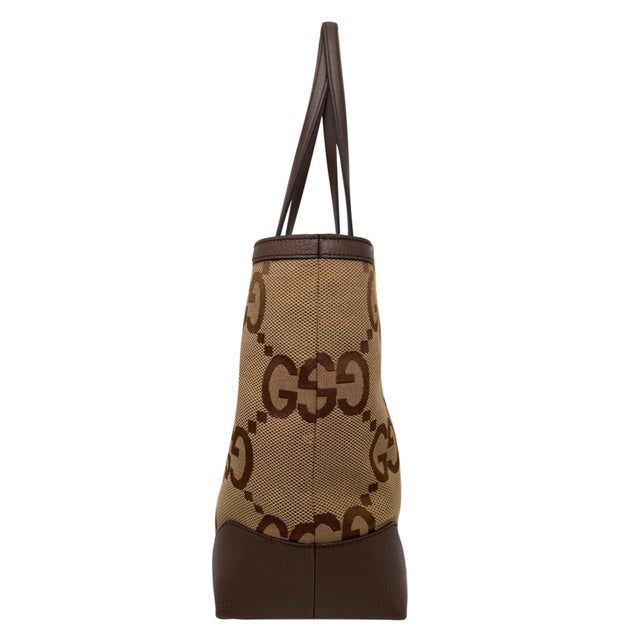2020s Gucci Jumbo Gg Monogram Web Canvas Shoulder Tote Bag, 2022. For Sale - Image 5 of 10