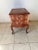 Vintage French Rococo Style Solid Teak 2 Drawer Nightstand. Solid wood frame, finished back, dovetail joint construction...