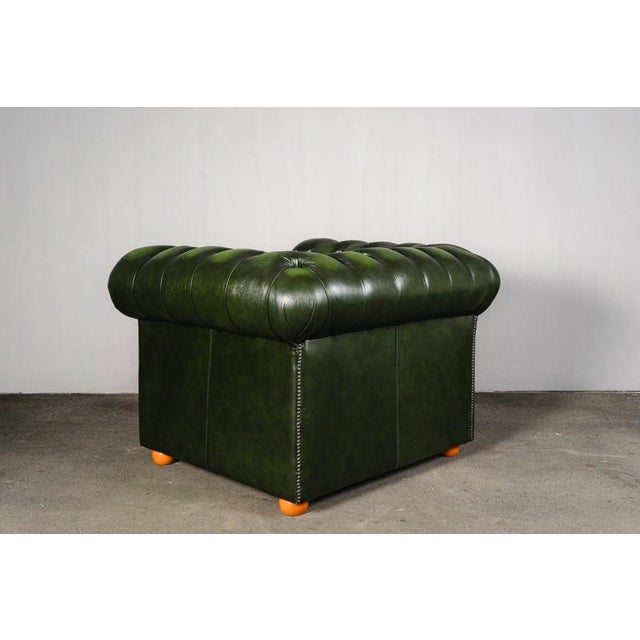 Vintage Chesterfield-Style Lounge Chair For Sale - Image 5 of 18