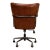 Industrial Style Leather Desk Chair For Sale - Image 4 of 6