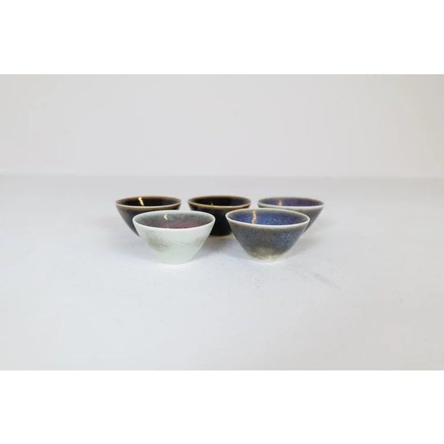 Mid-Century Modern Small Mid-Century Modern Swedish Bowls by Carl-Harry Stålhane for Rörstrand, Set of 5 For Sale - Image 3 of 16