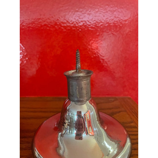 Art Deco Pair of Antique Mercury Glass Tiebacks For Sale - Image 3 of 4