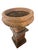 1980s Vintage Neoclassical Terracotta Tazza Urn on Pedestal For Sale - Image 5 of 8