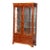 Antique Mahogany & Satinwood Two Door Five Drawer China Cabinet Circa 1920 For Sale