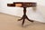Baker Furniture Georgian Flame Mahogany Pedestal Drum Side Table or Tea Table, Newly Refinished For Sale In South Bend - Image 6 of 14